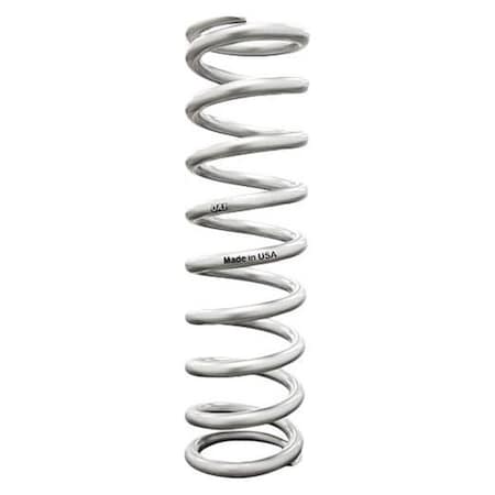12 In. 450 Lbs Chrome Silicon Steel High Travel Coil Spring, Silver Powder Coated